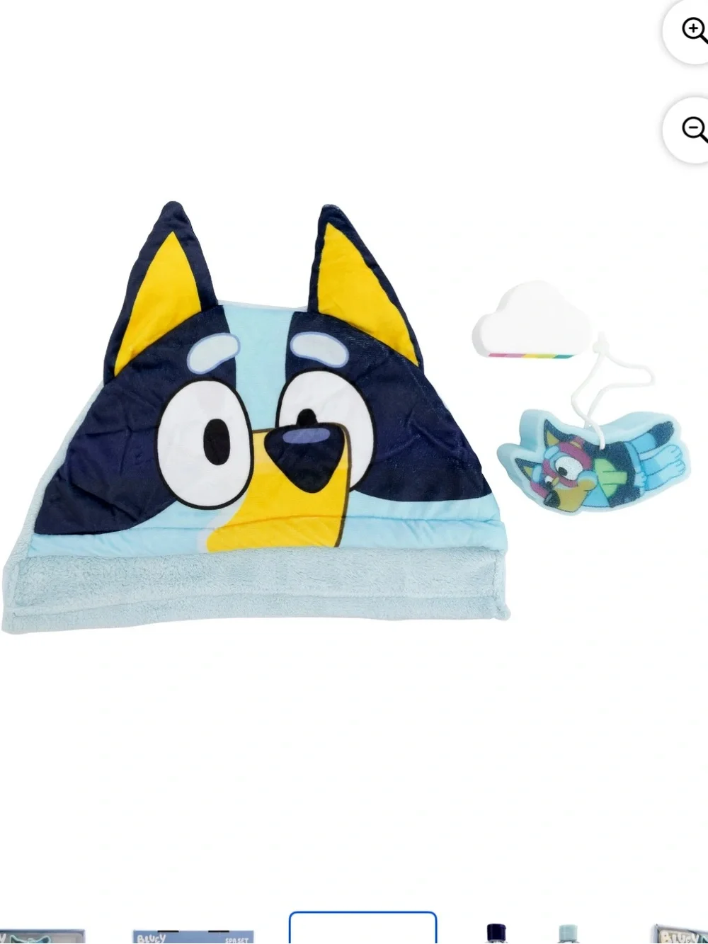 Bluey Cozy Time Bath Set Head towel, washes, sponge, 6 Piece Set NWT